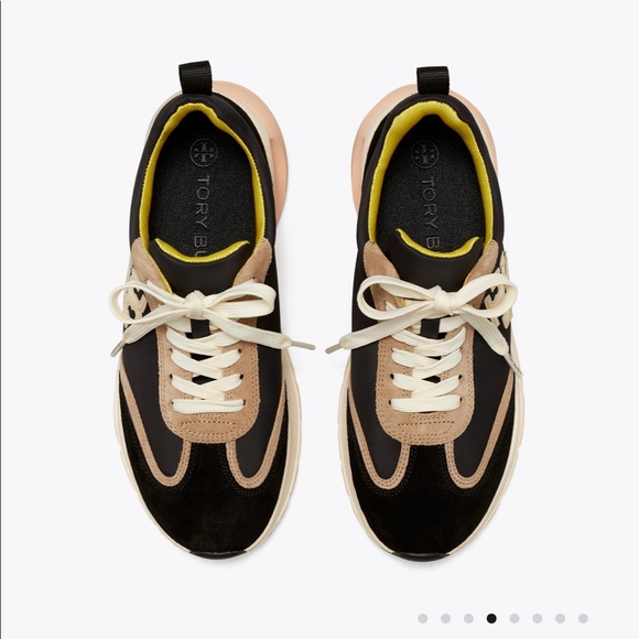 NEW IN BOX! Tory Burch: Good Luck Trainer (Color: Black/Cream, Size: 7.5 US) - Picture 13 of 15